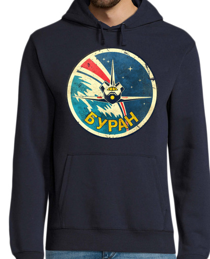 Sudadera Con Capucha Para Hombre CCCP Classic Space Shuttle Emblem laTostadora