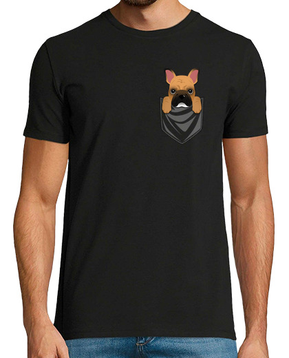 Image of brown french bulldog dog pocket