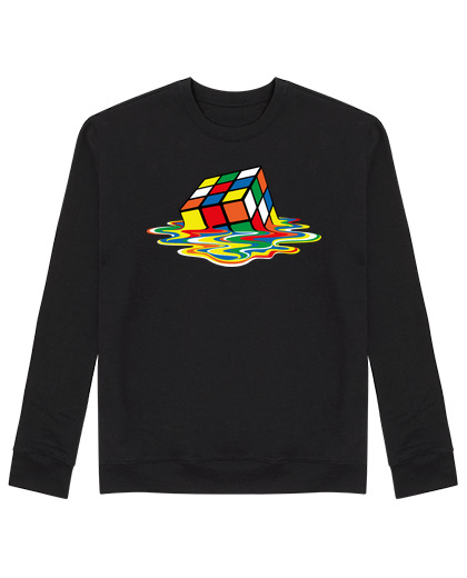 Sweat Unisexe cube de rubik fondu