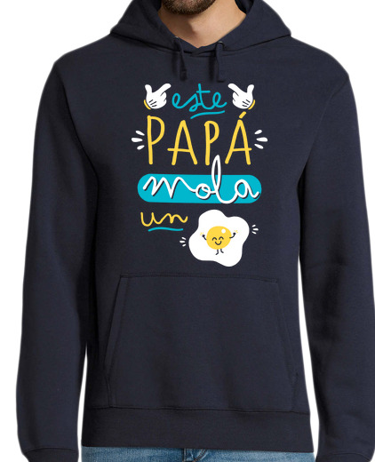 Sudadera Con Capucha Para Hombre Este papá mola un huevo laTostadora