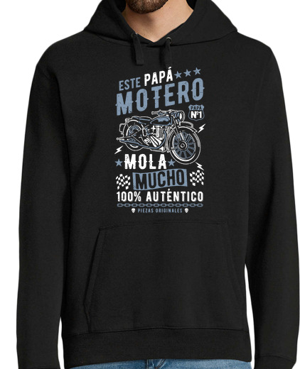 Sweat-shirt À Capuche Pour Homme ce papa motard est très cool