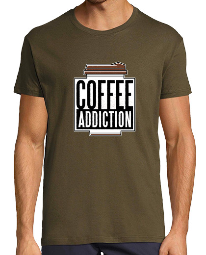 Image of coffee addiction t shirt