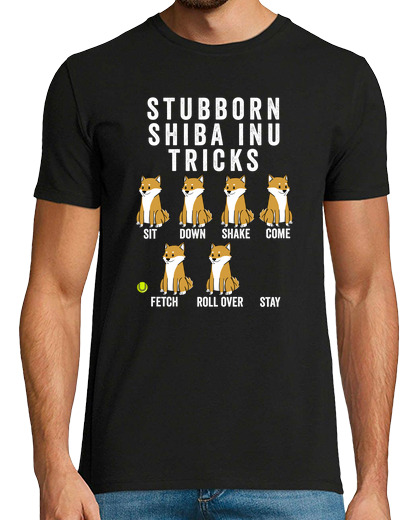 Image of stubborn shiba inu tricks