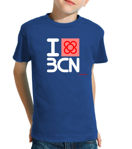 Tee Shirt Pour Enfant Manche Courte je aime bcn