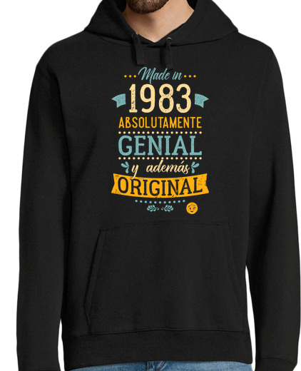 Sweat-shirt À Capuche Pour Homme fabriqué en 1983 absolument génial