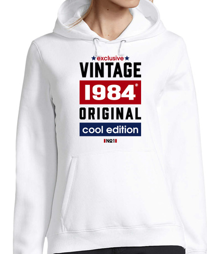 Sudadera Con Capucha Para Mujer VINTAGE 1984 laTostadora