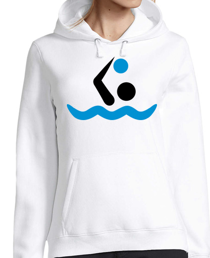 Sweat-shirt À Capuche Pour Femme logo de water polo