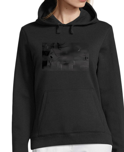 Sweat-shirt À Capuche Pour Femme cimetière