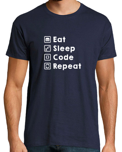 Image of eat s lee p code repeat light