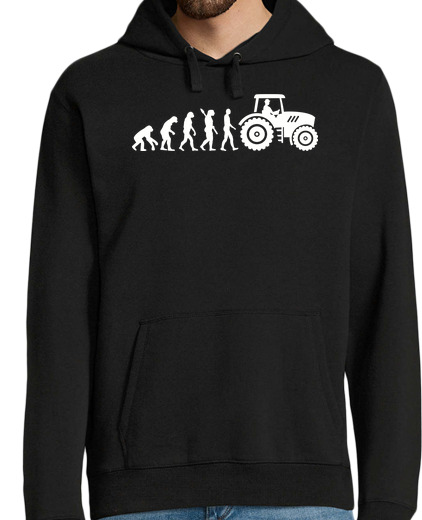 Sweat-shirt À Capuche Pour Homme tracteur d'évolution