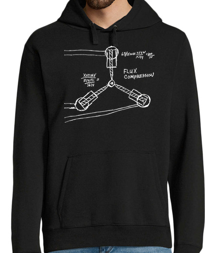 Sweat-shirt À Capuche Pour Homme fluzo condensateur dessin (Back to the