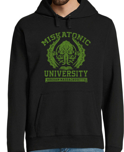 Sweat-shirt À Capuche Pour Homme université miskatonique de cthulhu