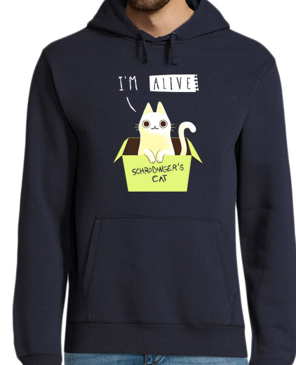 Sweat-shirt À Capuche Pour Homme double schrodinger