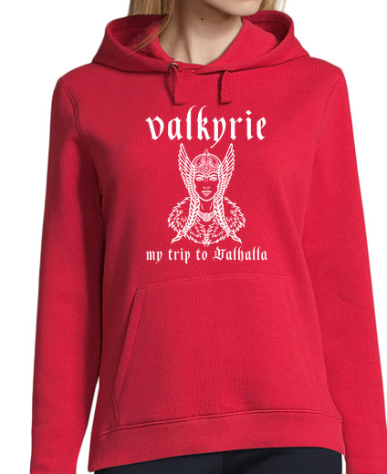 Sweat-shirt À Capuche Pour Femme valkyrie mon voyage à valh all