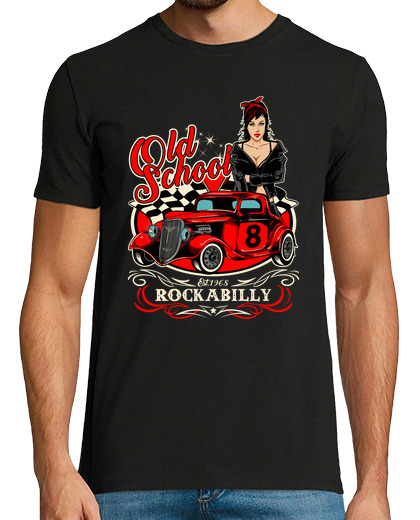 Image of t shirt pinup rockabilly vintage hotrod usa rock