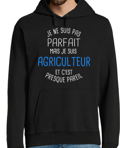 Sweat-shirt À Capuche Pour Homme Pas parfait mais agriculteur