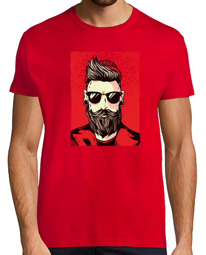 Image of bearded hipster shirt