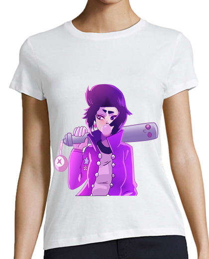 Tee Shirt Femme Classique Manches Courtes étoiles de la bagarre - bibi anime