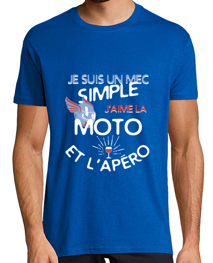 Image of a simple guy - motorcycle