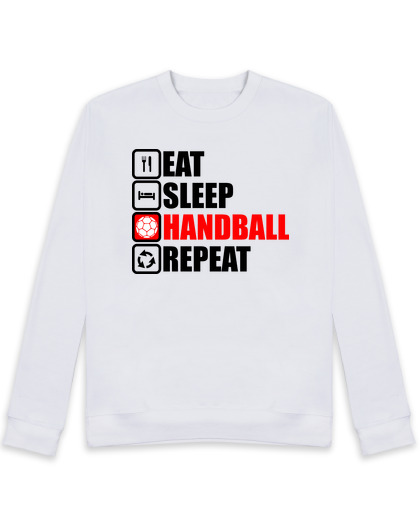 Sweat Unisexe Eat Sleep Handball Repeat