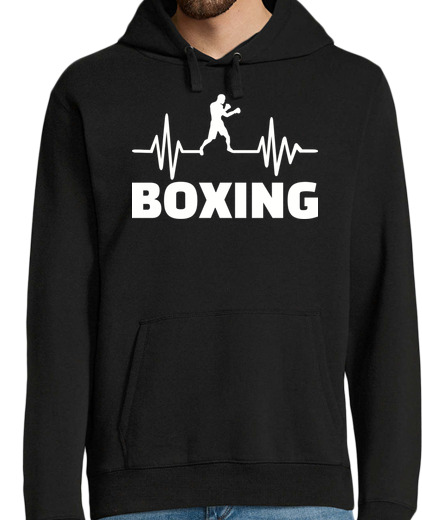 Sweat-shirt À Capuche Pour Homme fréquence de boxe