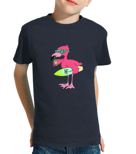 Tee Shirt Pour Enfant Manche Courte mode flamingo été