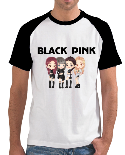 Image of black pink - man, baseball style