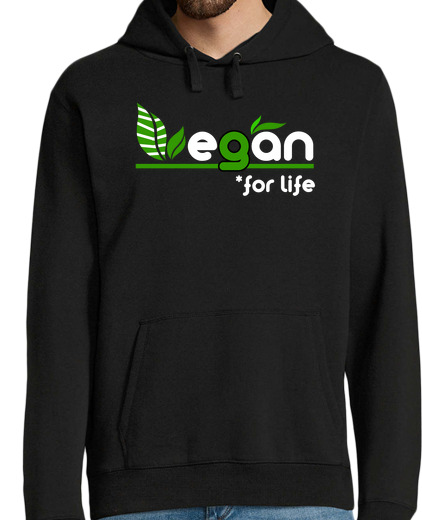 Sweat-shirt À Capuche Pour Homme vegan pour la vie