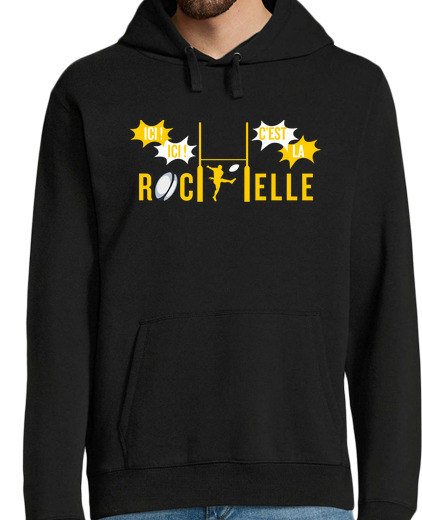 Sweat-shirt À Capuche Pour Homme Ici ! Ici ! C'est La Rochelle