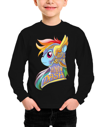 Camiseta Niño Manga Larga Rainbow Dash Nouveau laTostadora