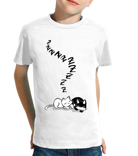 T-shirt bambino manica corta miau 03