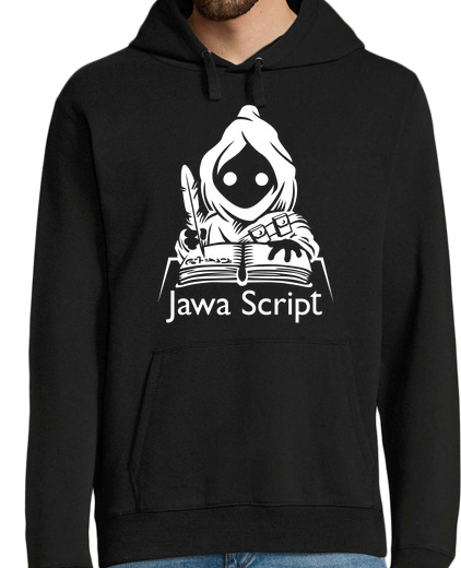 Sweat-shirt À Capuche Pour Homme Jawa script