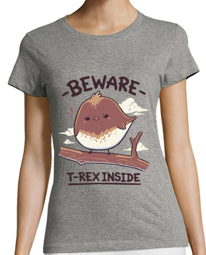 Image of t-rex inside dinosaur t shirt