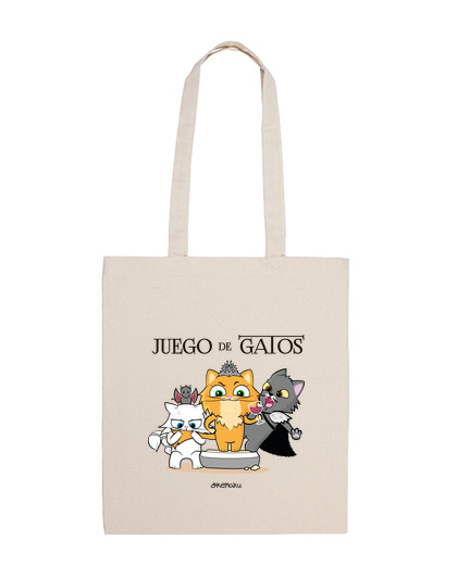 Bolsa Juego de Tronos con Gatos, Negro, bolsa