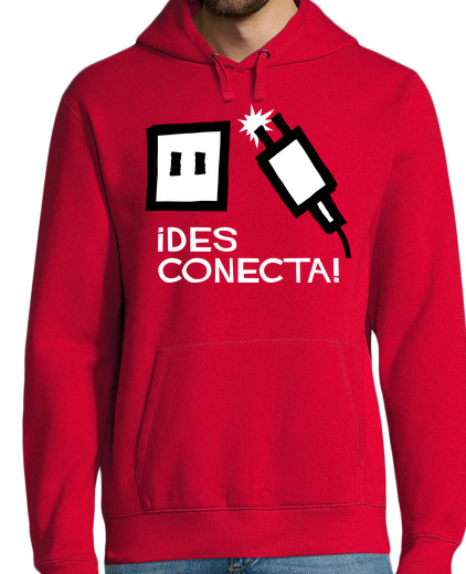 Sweat-shirt À Capuche Pour Homme Déconnecter!