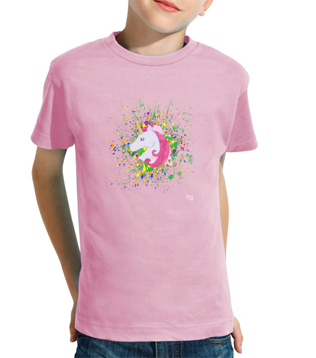 Tee Shirt Pour Enfant Manche Courte Sabine unicornina noir