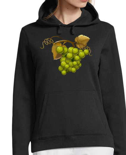 Sweat-shirt À Capuche Pour Femme Raisins verts femme sweat à capuche