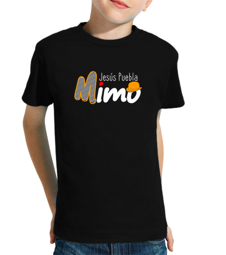 T-shirt bambino manica corta gesù puebla mime negro