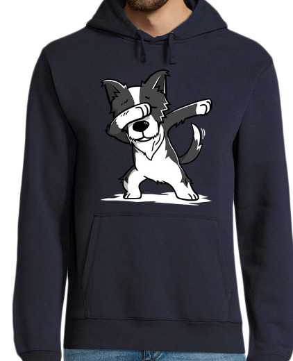 Sweat-shirt À Capuche Pour Homme Chien Border Collie Dab!