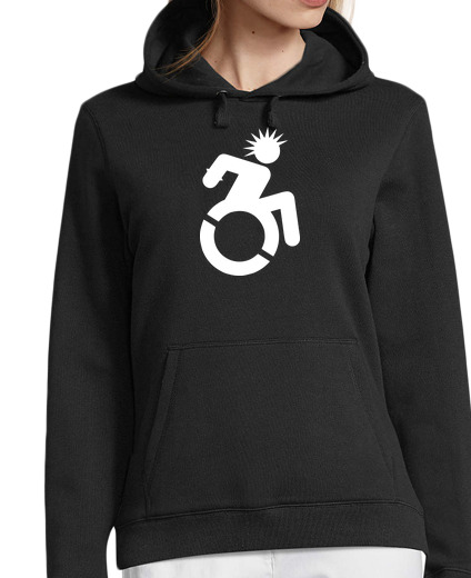 Image of cripple punk sweatshirt woman