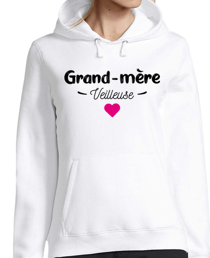 Sweat-shirt À Capuche Pour Femme Grand mere veilleuse