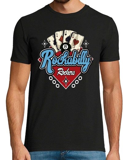 Image of rockabilly music retro rock and roll usa rockers biker vintage t shirt