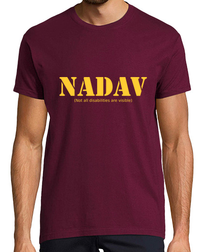 Image of nadav disability invisible short manga t shirt man