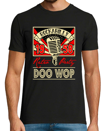 Image of t shirt vintage doo wop music 1958 rockabilly retro usa rock and roll 1950s
