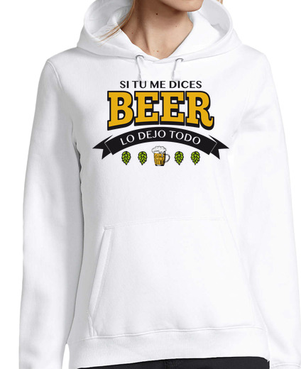 Sweat-shirt À Capuche Pour Femme si tu me donnes ice bière de ice je lai