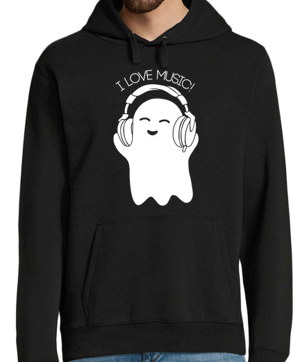 Sweat-shirt À Capuche Pour Homme Ghost love Music