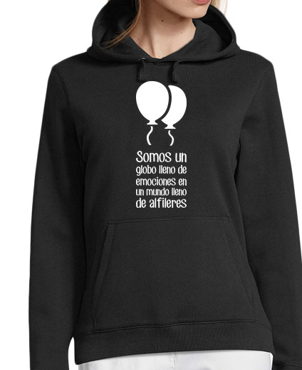 Sweat-shirt À Capuche Pour Femme nous sommes un ballon plein d’émotions