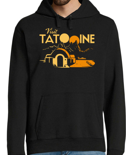 Sweat-shirt À Capuche Pour Homme tatooine (star wars)