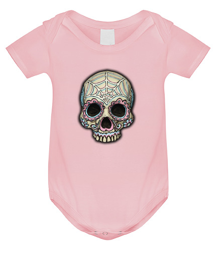 Body Bébé skull sucre rose