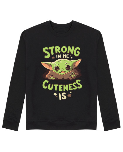 Sweat Unisexe sweat-shirt force mandalorienne baby yoda